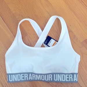 Under Armour White Padded Sports Bra